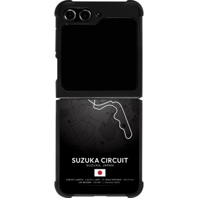 Samsung Galaxy Z Flip5 Case Hülle - Silikon schwarz F1 Track 2025 Japan