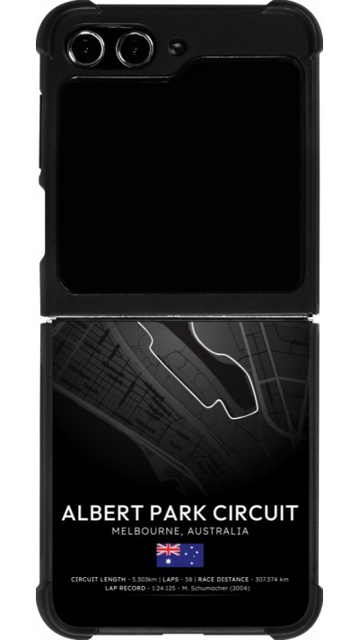 Samsung Galaxy Z Flip5 Case Hülle - Silikon schwarz F1 Track 2025 Melbourne