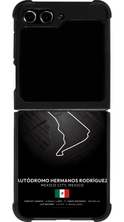 Samsung Galaxy Z Flip5 Case Hülle - Silikon schwarz F1 Track 2025 Mexico