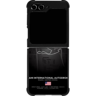Samsung Galaxy Z Flip5 Case Hülle - Silikon schwarz F1 Track 2025 Miami