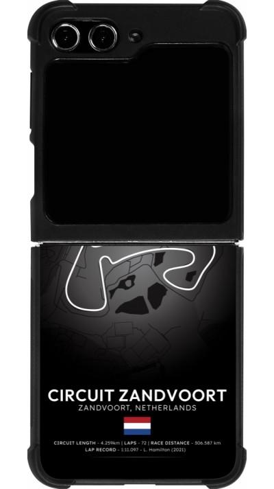 Samsung Galaxy Z Flip5 Case Hülle - Silikon schwarz F1 Track 2025 Netherlands