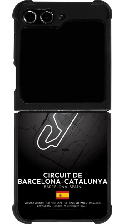 Samsung Galaxy Z Flip5 Case Hülle - Silikon schwarz F1 Track 2025 Spain
