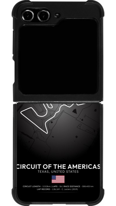 Samsung Galaxy Z Flip5 Case Hülle - Silikon schwarz F1 Track 2025 United States