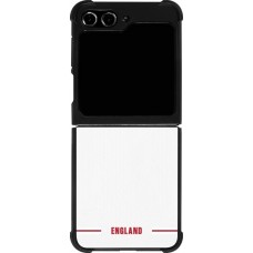 Samsung Galaxy Z Flip5 Case Hülle - Silikon schwarz England 2026 personalisierbares Fussballtrikot