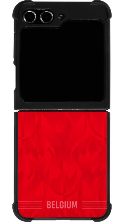 Samsung Galaxy Z Flip5 Case Hülle - Silikon schwarz Belgien 2026 personalisierbares Fussballtrikot