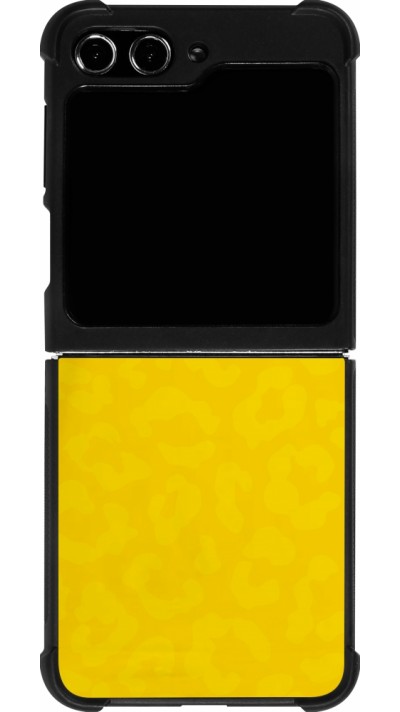 Coque Samsung Galaxy Z Flip5 - Silicone rigide noir Maillot de football Brésil 2022 personnalisable