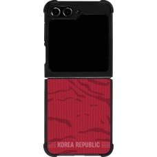 Samsung Galaxy Z Flip5 Case Hülle - Silikon schwarz Südkorea 2026 personalisierbares Fussballtrikot