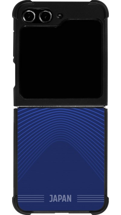 Samsung Galaxy Z Flip5 Case Hülle - Silikon schwarz Japan 2022 personalisierbares Fussballtrikot