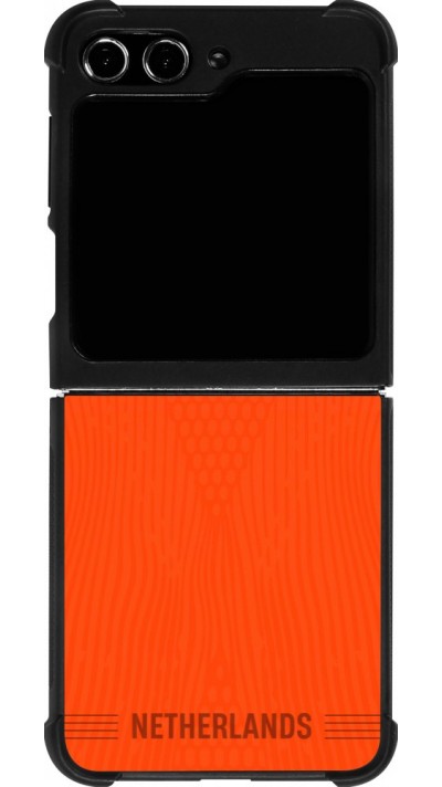 Samsung Galaxy Z Flip5 Case Hülle - Silikon schwarz Niederlande 2026 personalisierbares Fussballtrikot