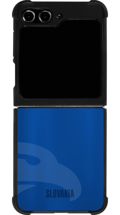 Coque Samsung Galaxy Z Flip5 - Silicone rigide noir Maillot de football Slovaquie