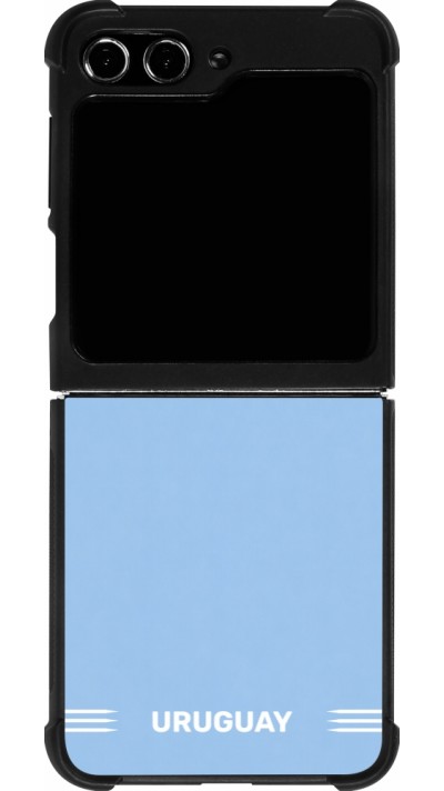 Samsung Galaxy Z Flip5 Case Hülle - Silikon schwarz Uruguay 2026 personalisierbares Fussballtrikot