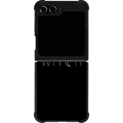 Samsung Galaxy Z Flip5 Case Hülle - Silikon schwarz Halloween 22 witch word