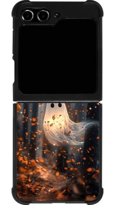 Samsung Galaxy Z Flip5 Case Hülle - Silikon schwarz Halloween 2025 Ghost in the forest Samsung Galaxy Z Flip5 Case Hülle - Silikon schwarz Halloween 2025 Ghost in the forest