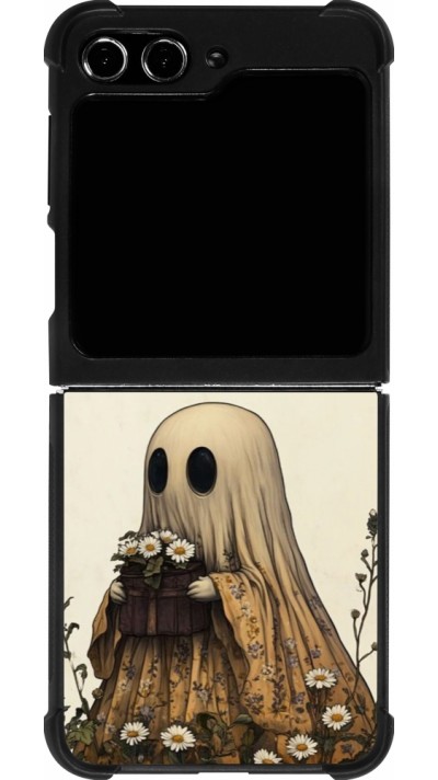 Samsung Galaxy Z Flip5 Case Hülle - Silikon schwarz Halloween 2025 Ghost gardener Samsung Galaxy Z Flip5 Case Hülle - Silikon schwarz Halloween 2025 Ghost gardener