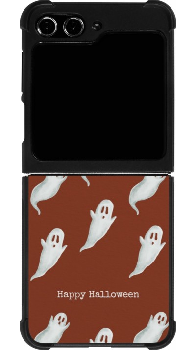 Samsung Galaxy Z Flip5 Case Hülle - Silikon schwarz Halloween 2025 Pattern of ghosts Samsung Galaxy Z Flip5 Case Hülle - Silikon schwarz Halloween 2025 Pattern of ghosts