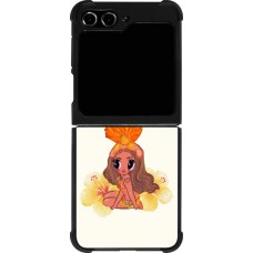 Coque Samsung Galaxy Z Flip5 - Silicone rigide noir Karol G Tropicoqueta