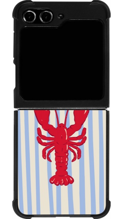 Samsung Galaxy Z Flip5 Case Hülle - Silikon schwarz Red lobster 2026