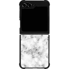 Samsung Galaxy Z Flip5 Case Hülle - Silikon schwarz Marble 01
