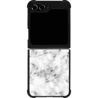Samsung Galaxy Z Flip5 Case Hülle - Silikon schwarz Marble 01