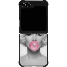 Samsung Galaxy Z Flip5 Case Hülle - Silikon schwarz Marilyn Bubble