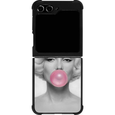 Samsung Galaxy Z Flip5 Case Hülle - Silikon schwarz Marilyn Bubble