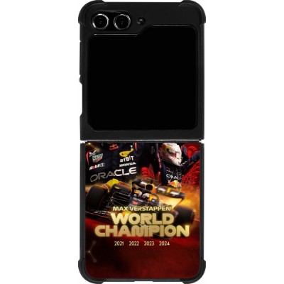Samsung Galaxy Z Flip5 Case Hülle - Silikon schwarz Max Verstappen Champion 2023