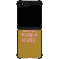 Samsung Galaxy Z Flip5 Case Hülle - Silikon schwarz Mom 2026 Are Magic