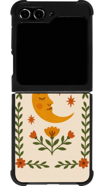 Samsung Galaxy Z Flip5 Case Hülle - Silikon schwarz Half moon stamp 2026