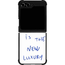 Coque Samsung Galaxy Z Flip5 - Silicone rigide noir Offline is the new luxury