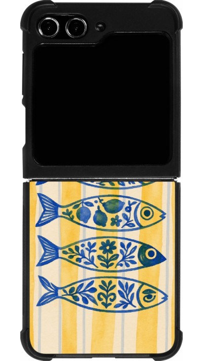 Samsung Galaxy Z Flip5 Case Hülle - Silikon schwarz Portuguese fish 2026