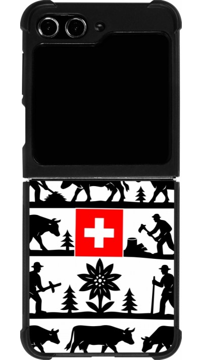 Samsung Galaxy Z Flip5 Case Hülle - Silikon schwarz Poya Schweiz 1