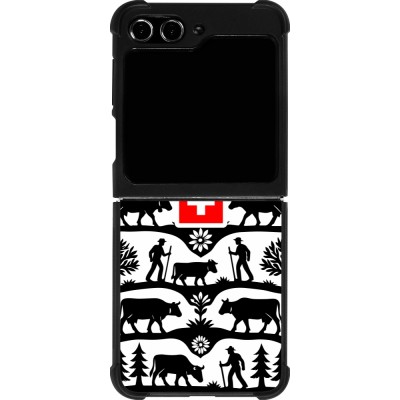 Samsung Galaxy Z Flip5 Case Hülle - Silikon schwarz Poya Schweiz 3