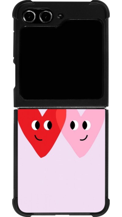Samsung Galaxy Z Flip5 Case Hülle - Silikon schwarz Saint Valentines Day 26 Heart
