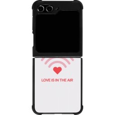 Coque Samsung Galaxy Z Flip5 - Silicone rigide noir Saint Valentines Day 26 Love is in the air
