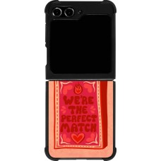 Coque Samsung Galaxy Z Flip5 - Silicone rigide noir Saint Valentines Day 26 Perfect Match