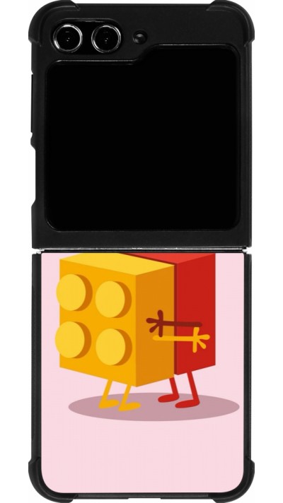 Samsung Galaxy Z Flip5 Case Hülle - Silikon schwarz Saint Valentines Day 26 Puzzle