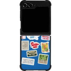 Samsung Galaxy Z Flip5 Case Hülle - Silikon schwarz Seals of the Dominican Republic DTMF