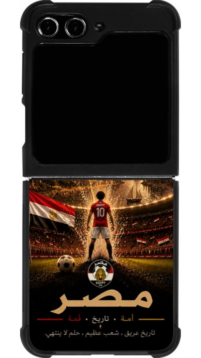 Samsung Galaxy Z Flip5 Case Hülle - Silikon schwarz Fussball Ägypten splash 2026