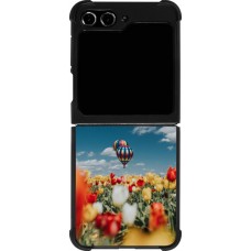 Samsung Galaxy Z Flip5 Case Hülle - Silikon schwarz Hot air balloon 2026