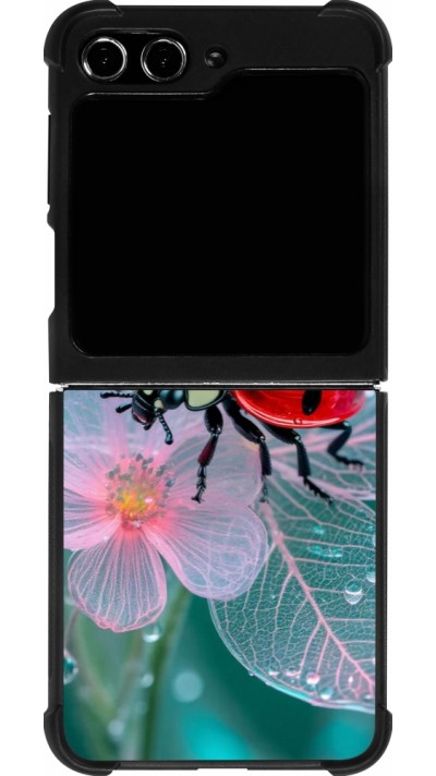 Samsung Galaxy Z Flip5 Case Hülle - Silikon schwarz Ladybird in bloom 2026