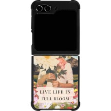 Samsung Galaxy Z Flip5 Case Hülle - Silikon schwarz Live life in full moon 2026