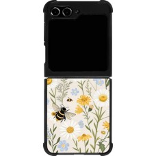 Samsung Galaxy Z Flip5 Case Hülle - Silikon schwarz Pattern bees 2026