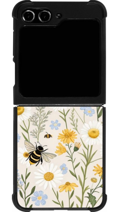 Samsung Galaxy Z Flip5 Case Hülle - Silikon schwarz Pattern bees 2026