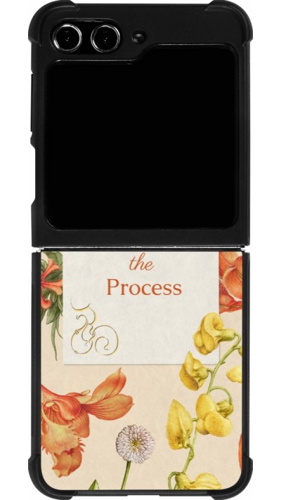 Samsung Galaxy Z Flip5 Case Hülle - Silikon schwarz Trust the process 2026