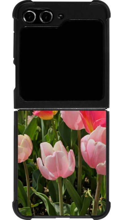 Samsung Galaxy Z Flip5 Case Hülle - Silikon schwarz Tulips 2026