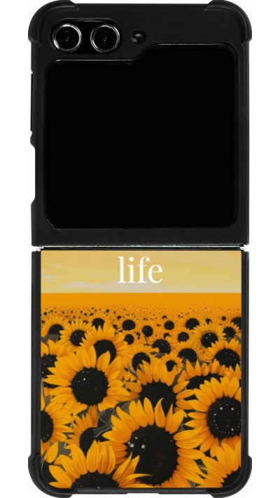 Samsung Galaxy Z Flip5 Case Hülle - Silikon schwarz Summer 2026 Enjoy your life