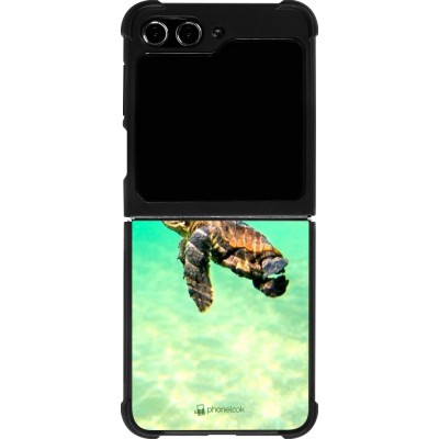 Samsung Galaxy Z Flip5 Case Hülle - Silikon schwarz Turtle Underwater