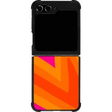 Samsung Galaxy Z Flip5 Case Hülle - Silikon schwarz Valentine 2024 heart gradient