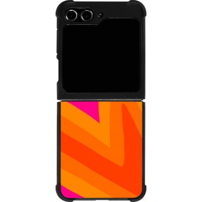 Samsung Galaxy Z Flip5 Case Hülle - Silikon schwarz Valentine 2024 heart gradient
