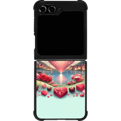 Samsung Galaxy Z Flip5 Case Hülle - Silikon schwarz Valentin 2025 Schick